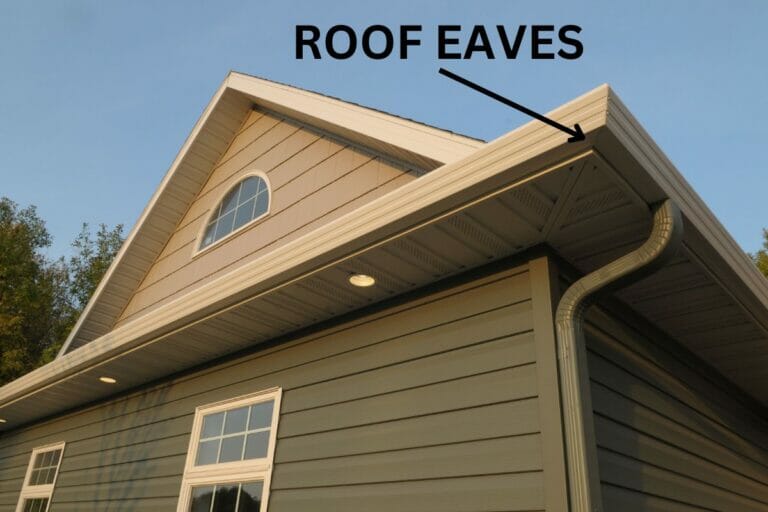 Roof eaves.