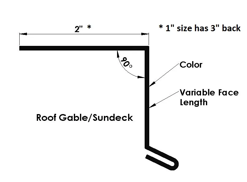 Roof Gable/Sundeck Flashing with Safety by Menzies.